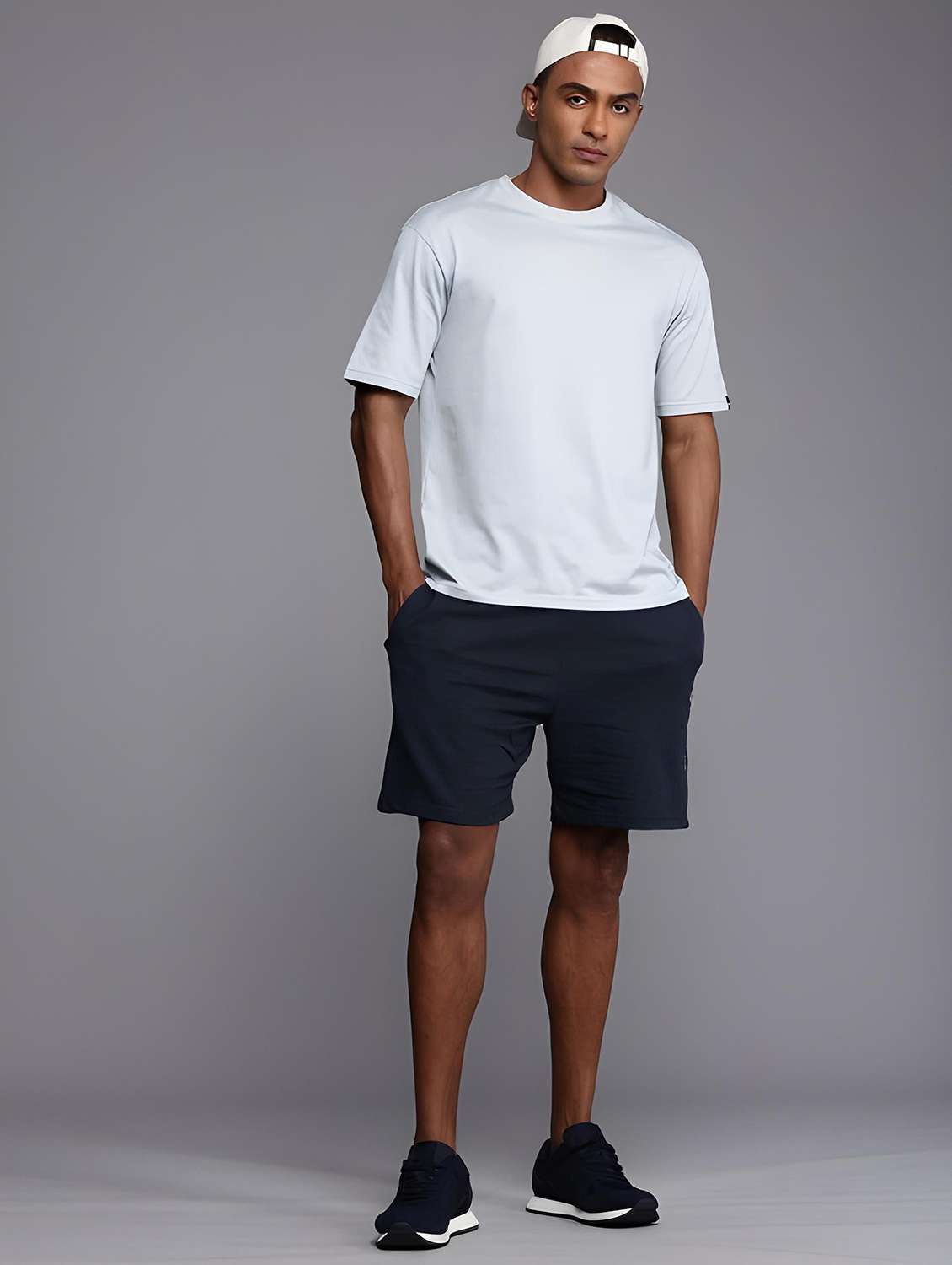 men printed mid rise regular fit shorts - 22066002 - Standard Image - 3