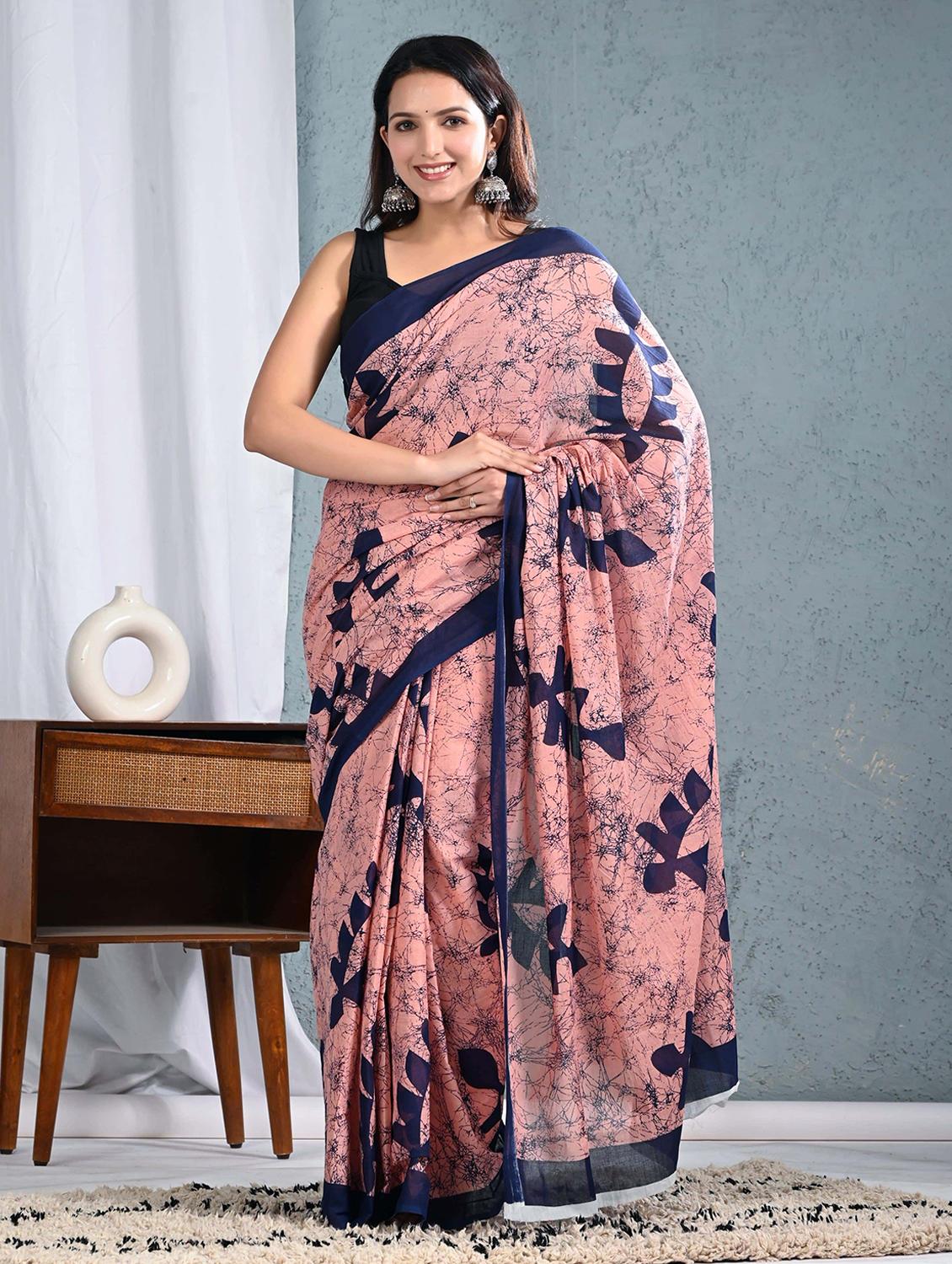 women printed casual wear saree with blouse - 22066042 - Zoom Image - 0