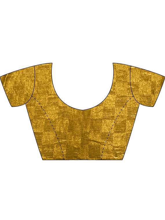 women checkered embellished bordered saree with blouse - 22066196 - Standard Image - 5