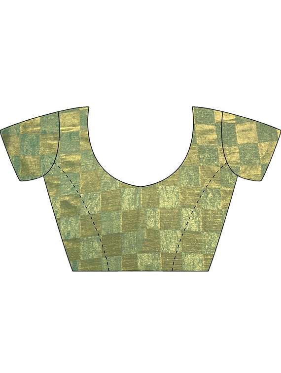 women checkered embellished bordered saree with blouse - 22066199 - Standard Image - 5