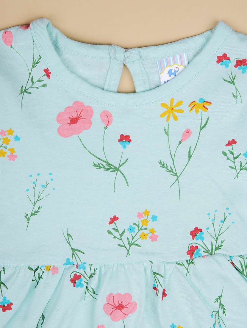 girls pack of 2 printed round neck frocks - 22066230 -  Standard Image - 3