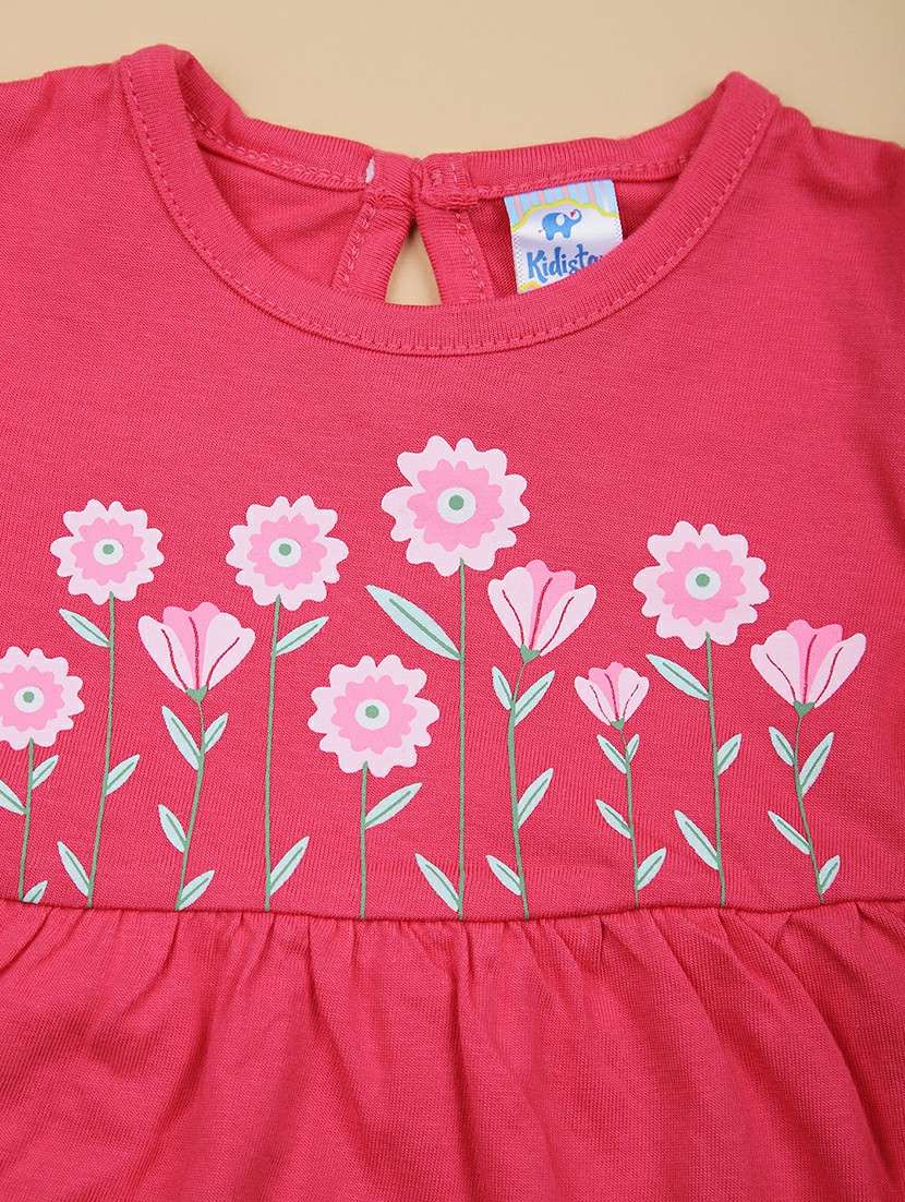 girls pack of 2 printed round neck frocks - 22066230 -  Standard Image - 5