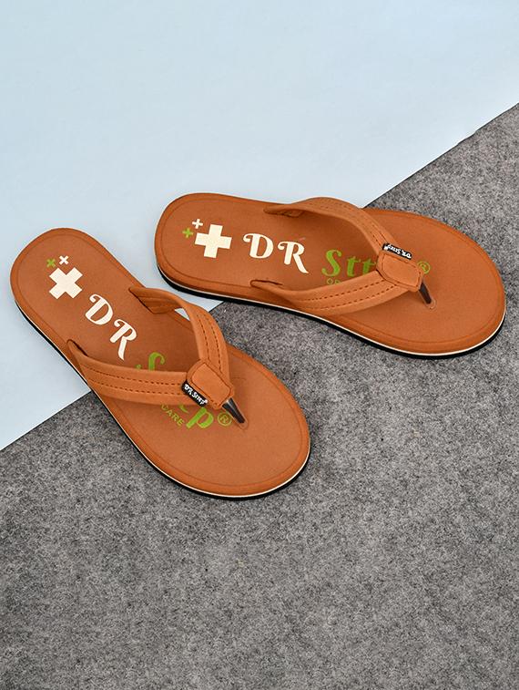 men printed slip on flip flop