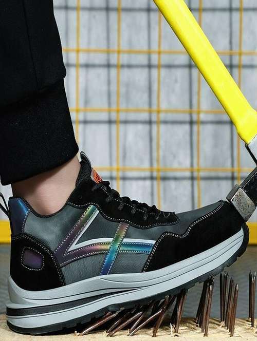 multi colored synthetic laceup casual shoes - 22066324 -  Standard Image - 0