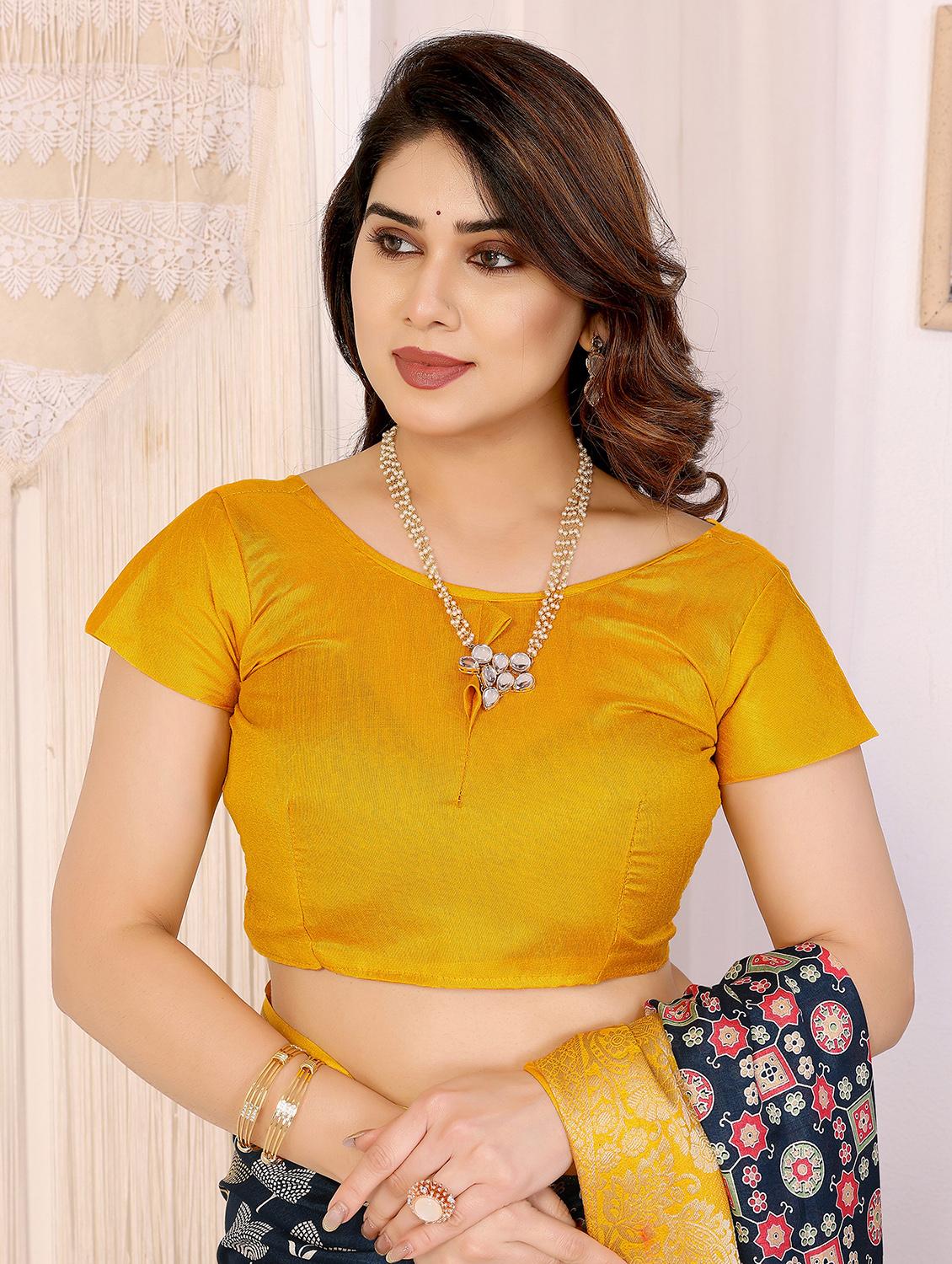 women printed casual wear saree with blouse - 22066359 - Standard Image - 5