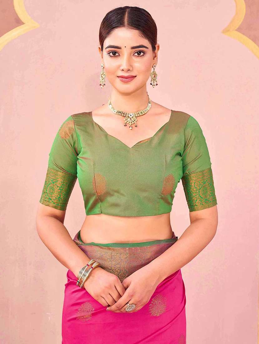 women self design banarasi saree with blouse - 22066363 - Standard Image - 5