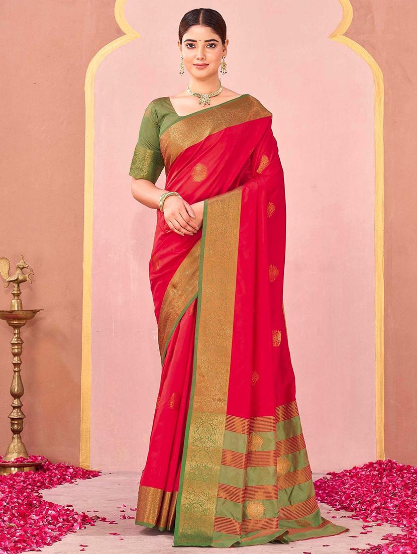women self design banarasi saree with blouse - 22066364 -  Zoom Image - 0
