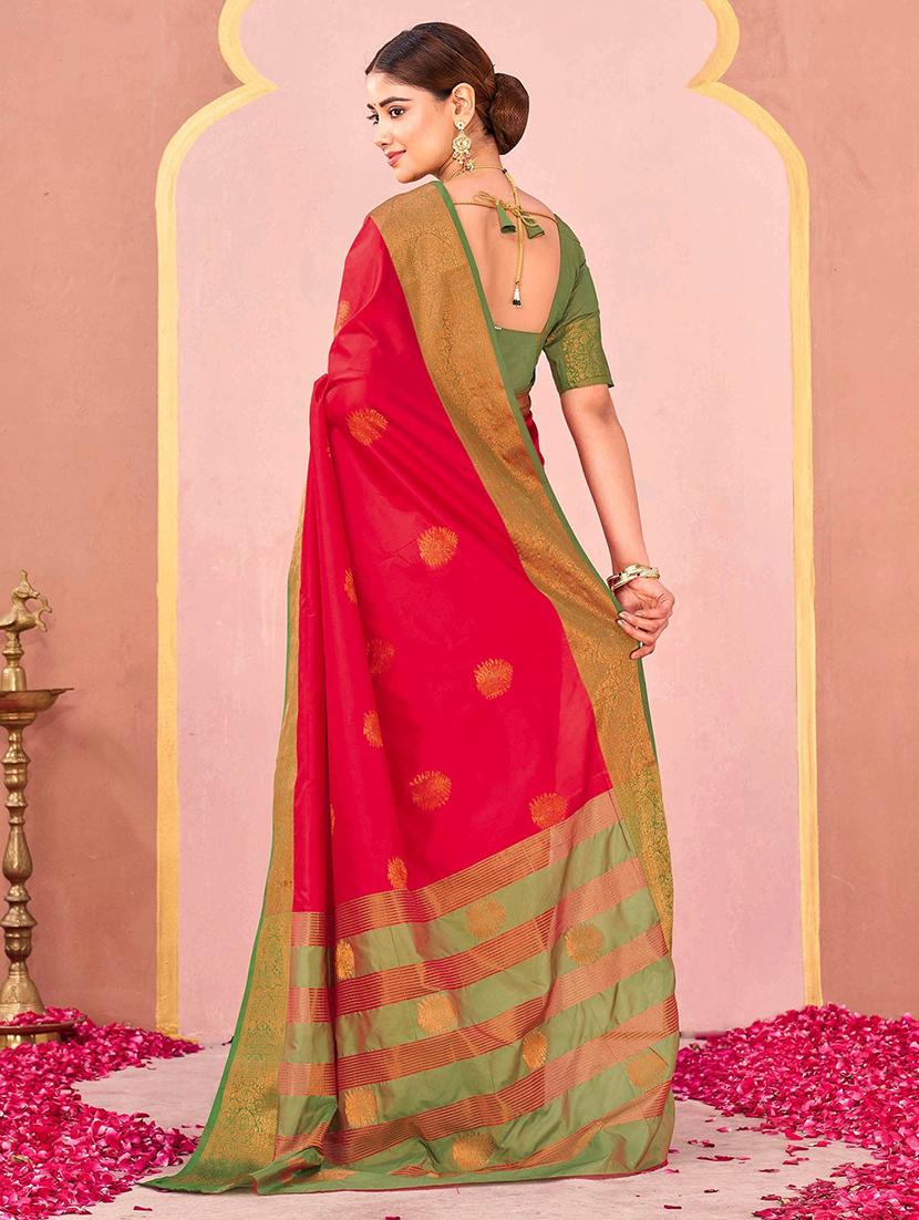 women self design banarasi saree with blouse - 22066364 - Standard Image - 3