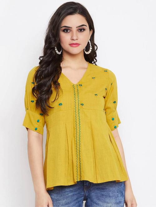 women embroidered puff sleeve peplum top - 22066369 - Standard Image - 0