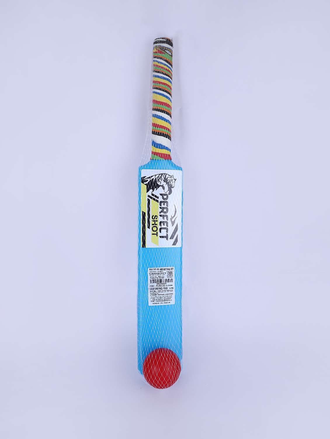 multi color plastic cricket toy set