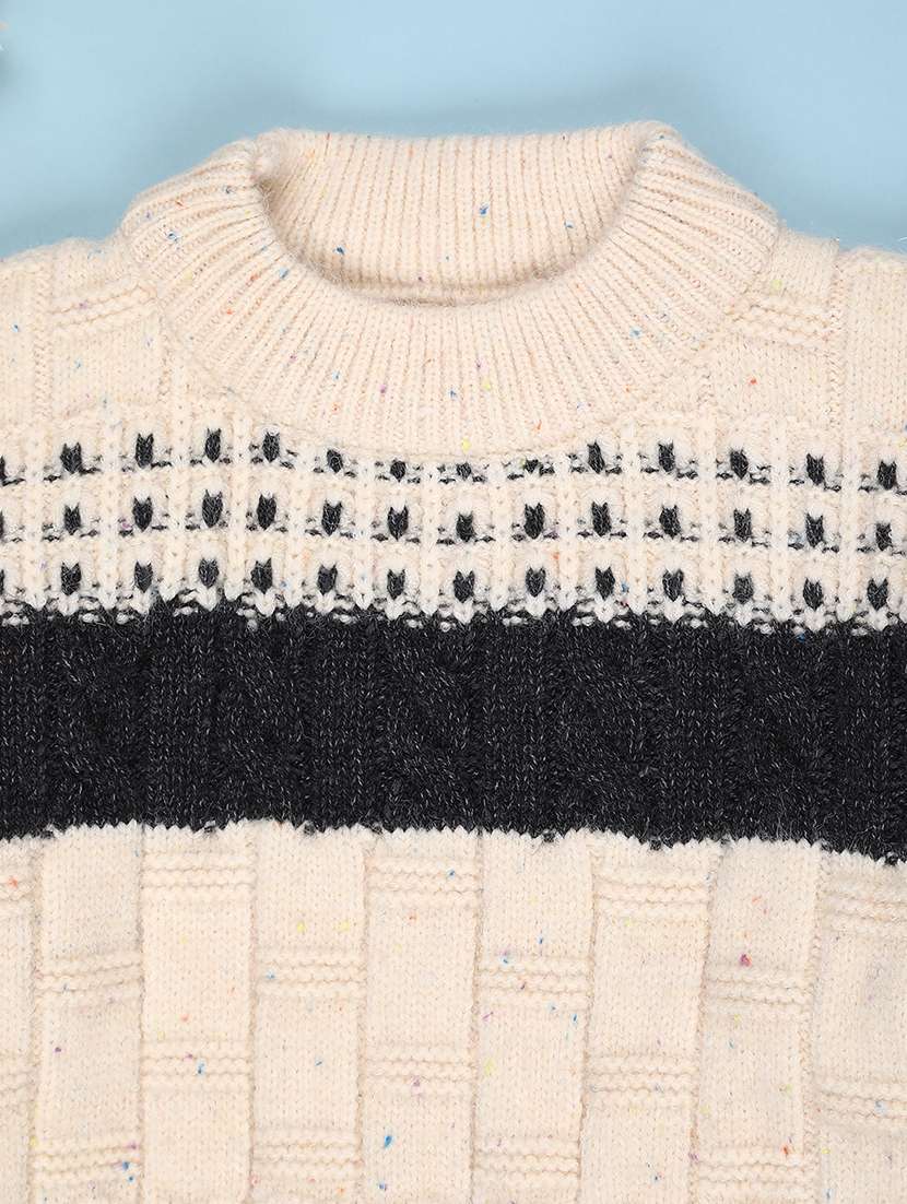 boys self design long sleeve sweater - 22066518 -  Standard Image - 3