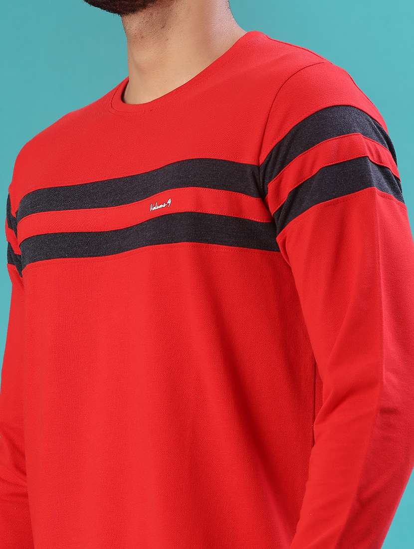 men striped long sleeve regular fit t-shirt - 22066801 -  Standard Image - 3