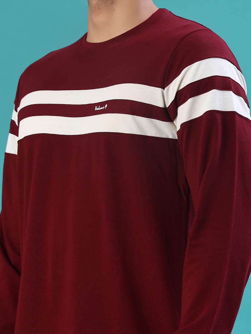 men striped long sleeve regular fit t-shirt - 22066802 -  Standard Image - 3