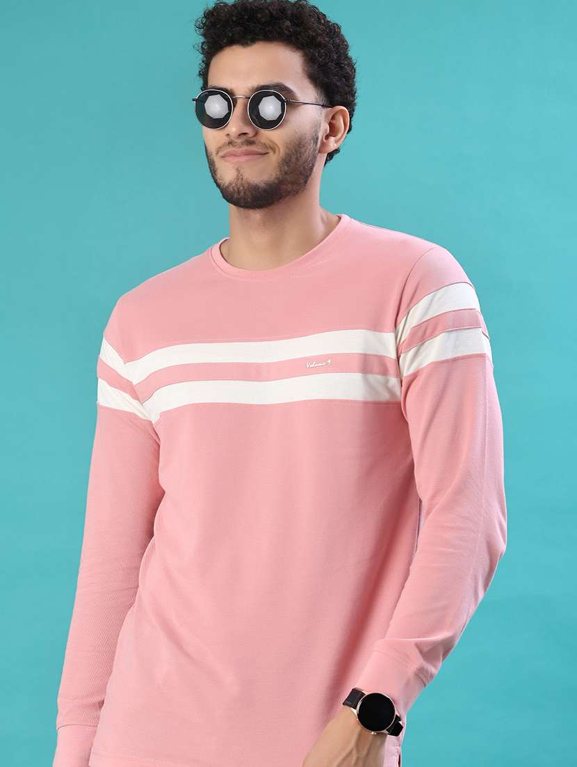 men striped long sleeve regular fit t-shirt - 22066805 -  Zoom Image - 0