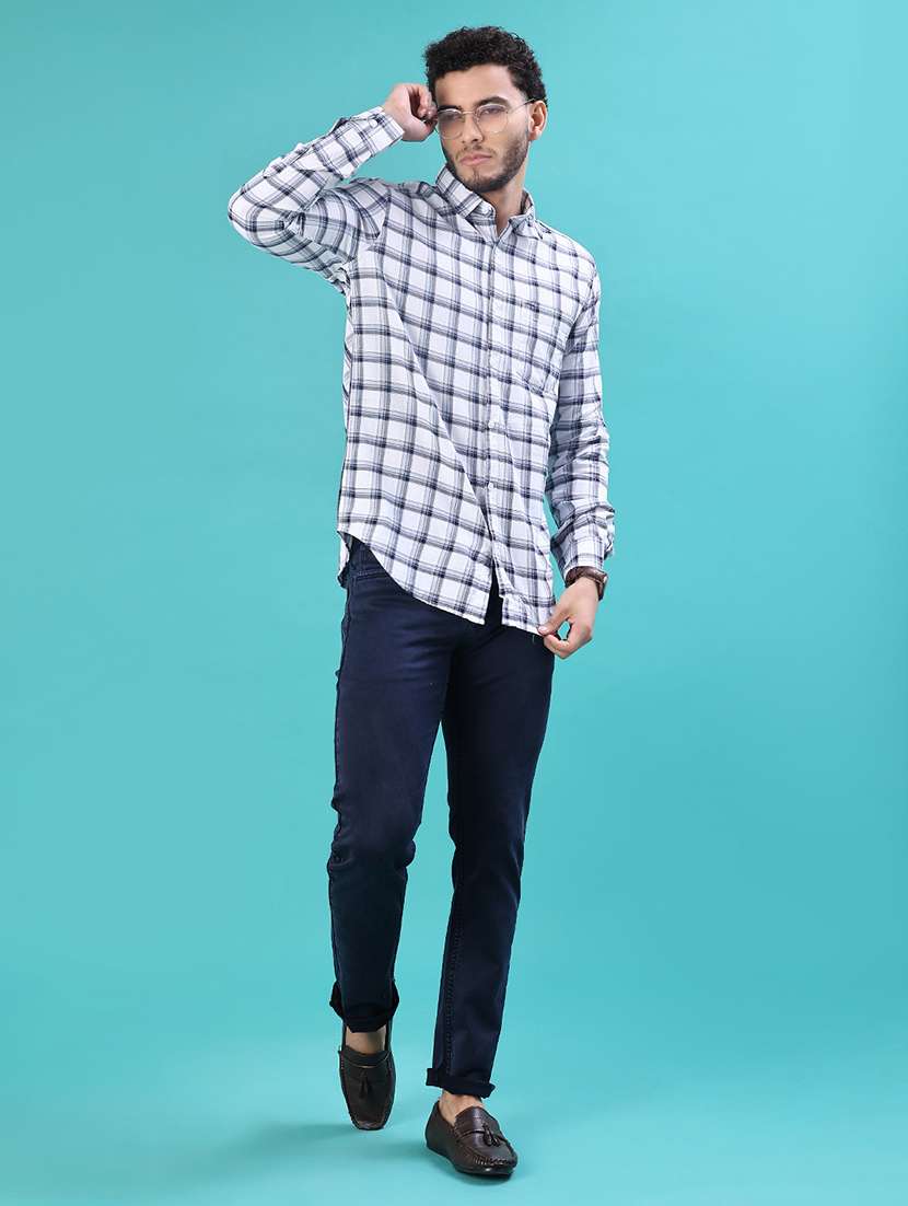 men checkered long sleeve regular fit casual shirt - 22066951 -  Standard Image - 5
