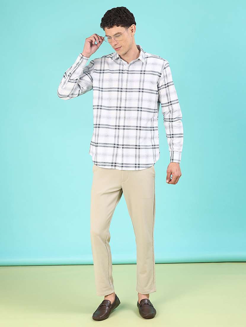 men checkered long sleeve regular fit casual shirt - 22066954 -  Standard Image - 5