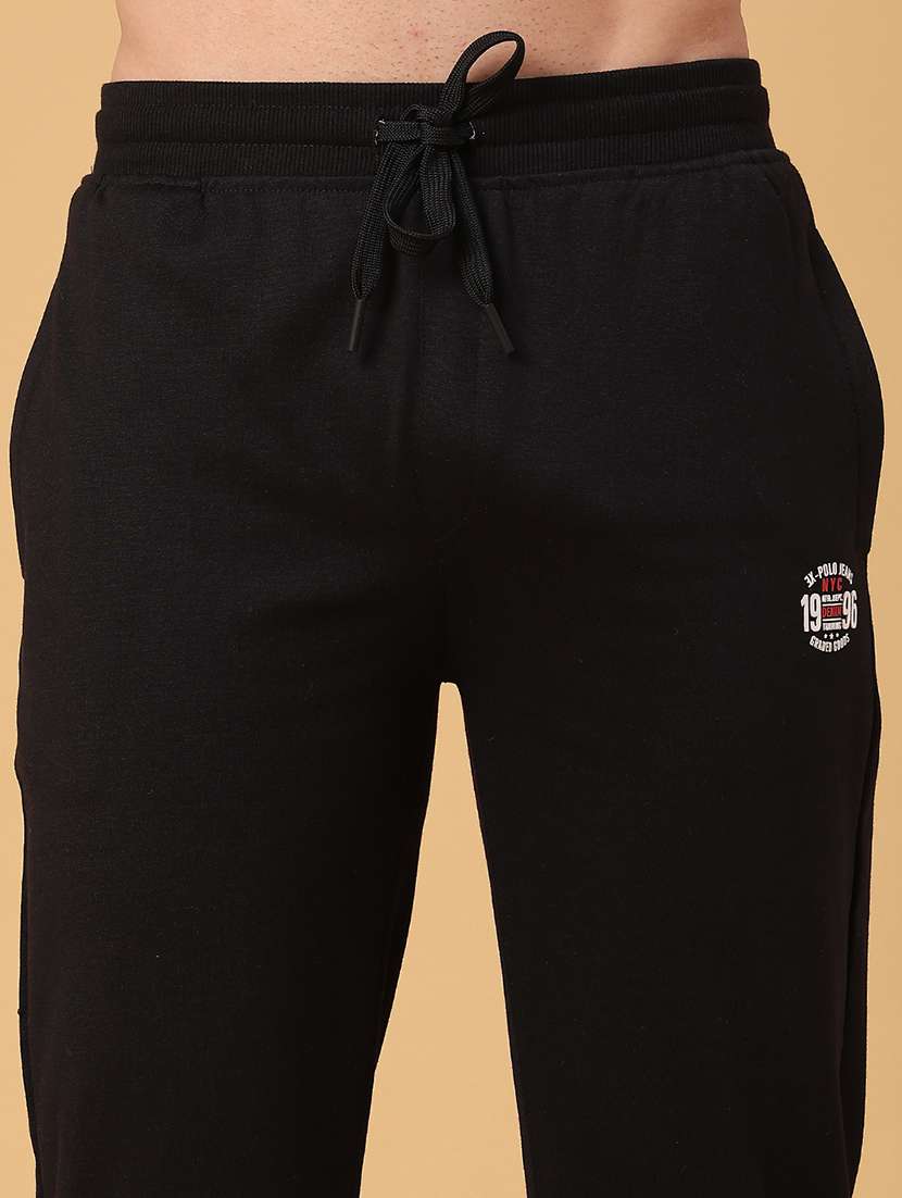 men solid mid rise full length track pant - 22067003 -  Standard Image - 5