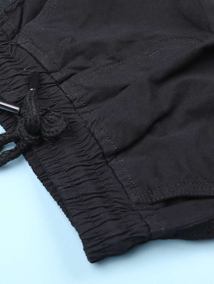 boys solid mid rise relaxed fit jogger - 22067063 -  Standard Image - 3