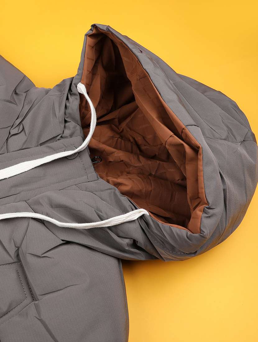 boys solid long sleeve hooded quiled acket - 22067130 -  Standard Image - 3