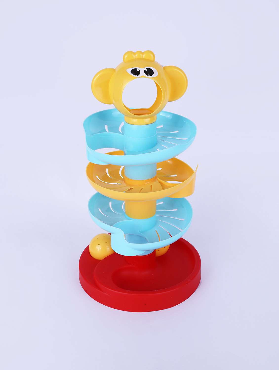 multi color plastic spiral ball toy