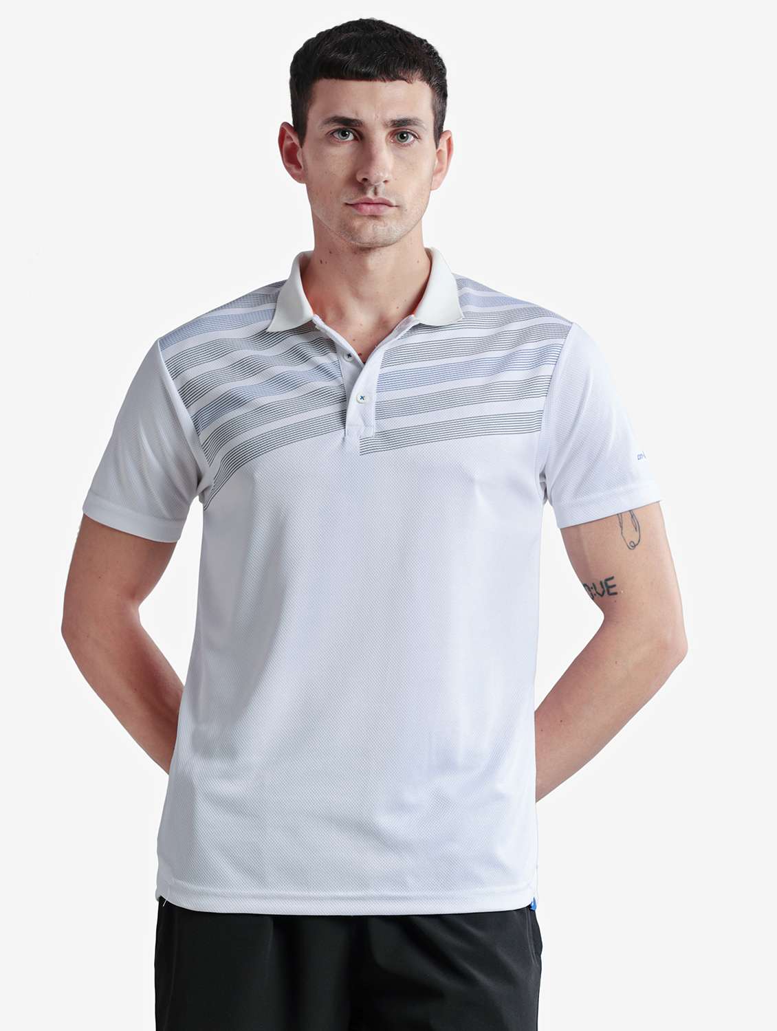 men printed short sleeve regular fit polo t-shirt - 22067481 - Zoom Image - 0
