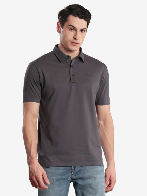 men solid short sleeve regular fit polo t-shirt - 22067482 - Standard Image - 0