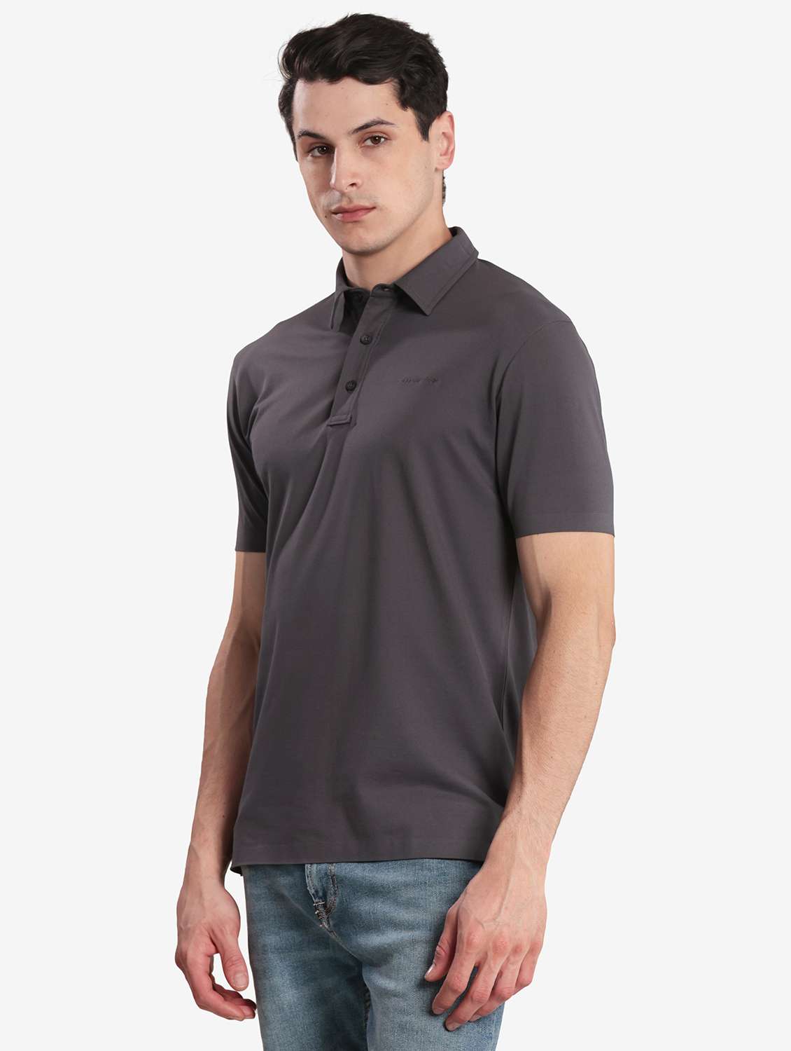 men solid short sleeve regular fit polo t-shirt - 22067482 - Standard Image - 3
