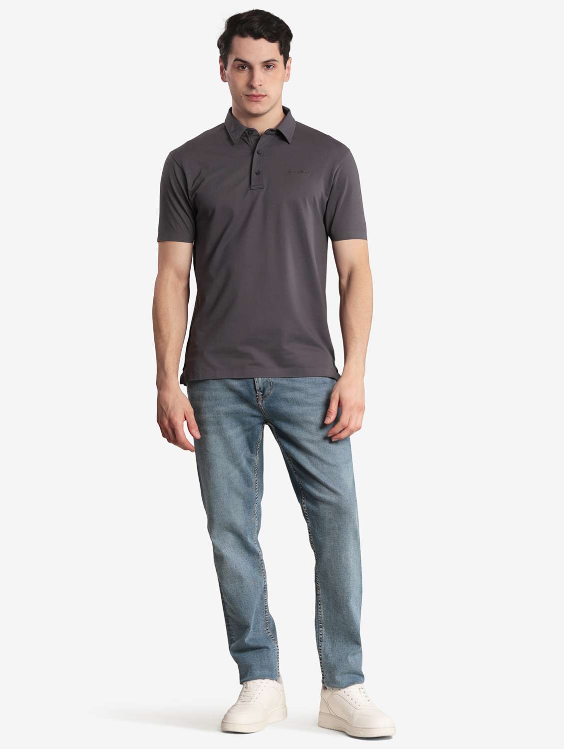 men solid short sleeve regular fit polo t-shirt - 22067482 - Standard Image - 5
