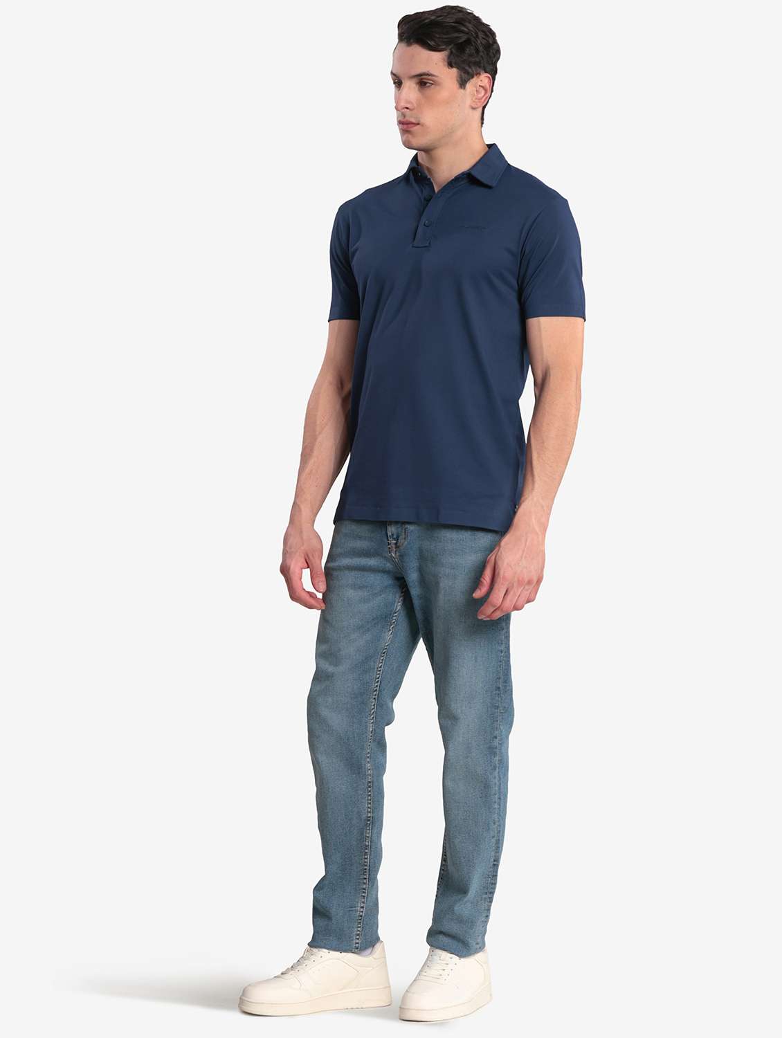 men solid short sleeve regular fit polo t-shirt - 22067483 - Standard Image - 5