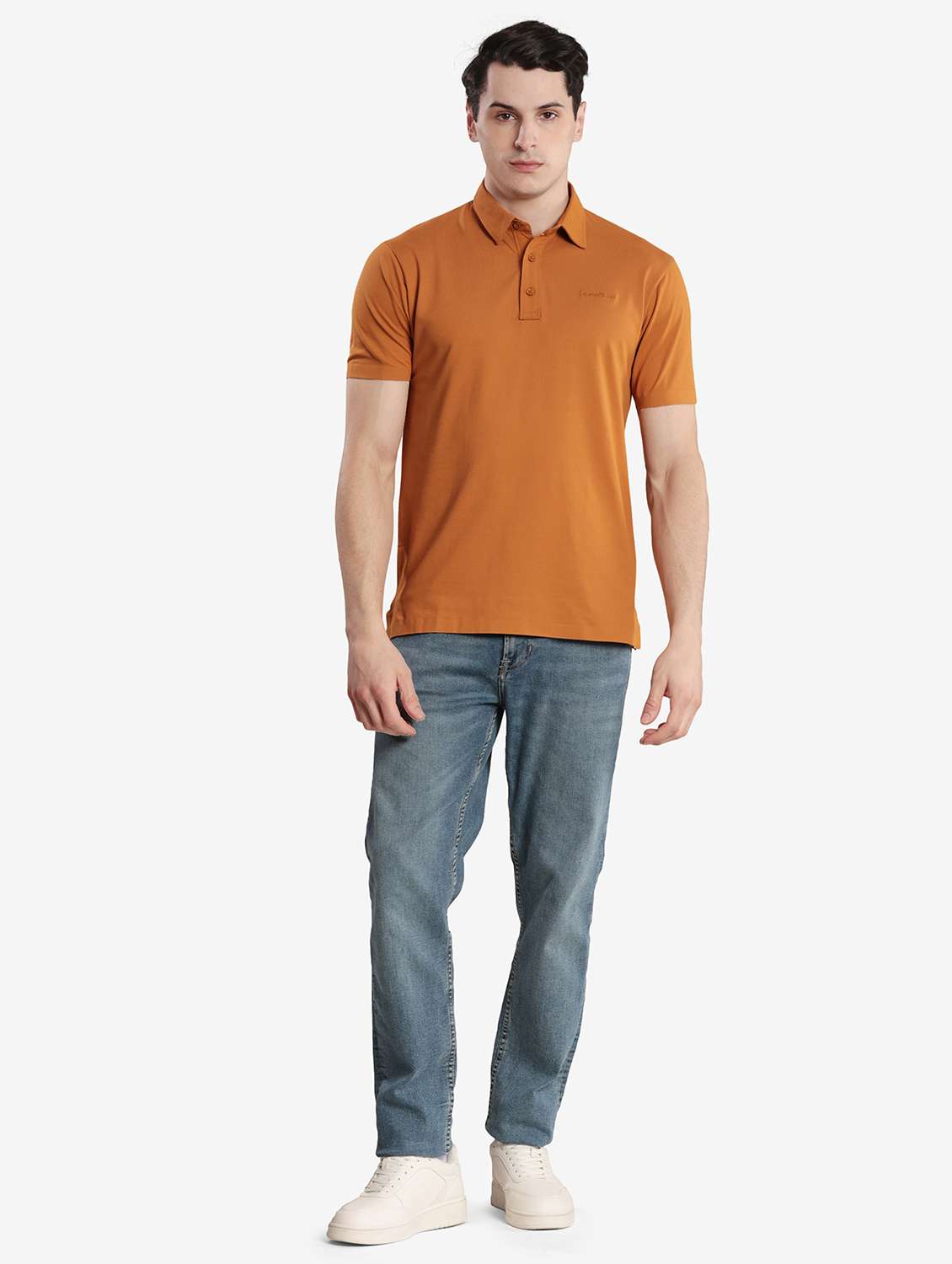 men solid short sleeve regular fit polo t-shirt - 22067484 - Standard Image - 5