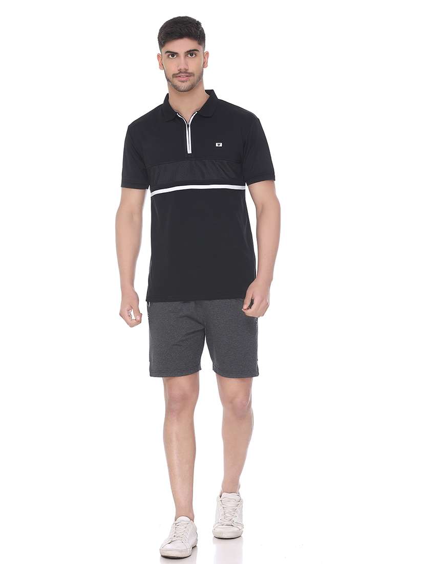 men solid short sleeve regular fit polo t-shirt - 22067488 - Standard Image - 3