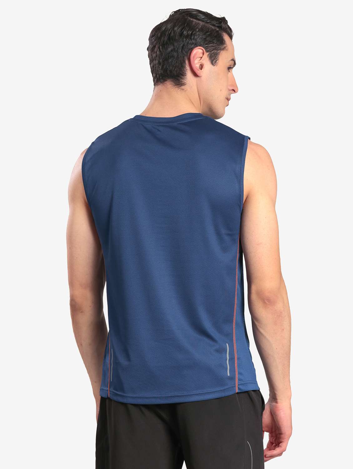men printed sleeveless regular fit t-shirt - 22067525 - Standard Image - 3