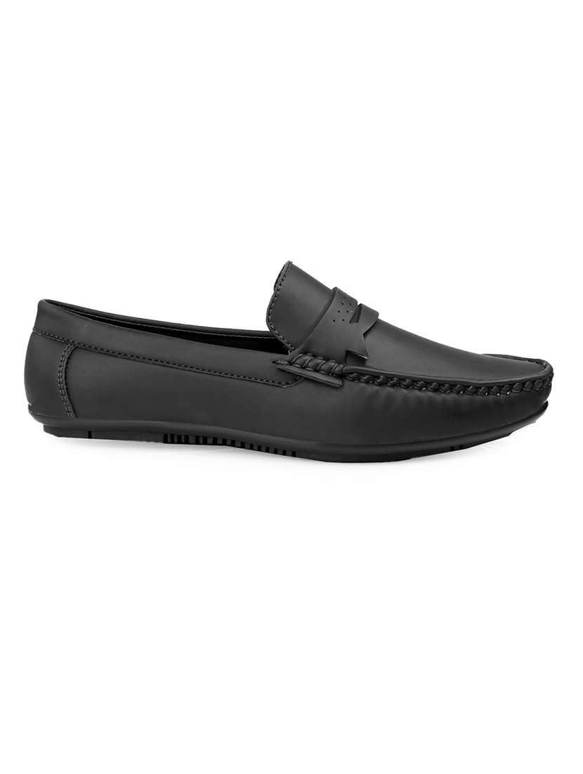 men solid slip on loafer - 22067565 - Standard Image - 3