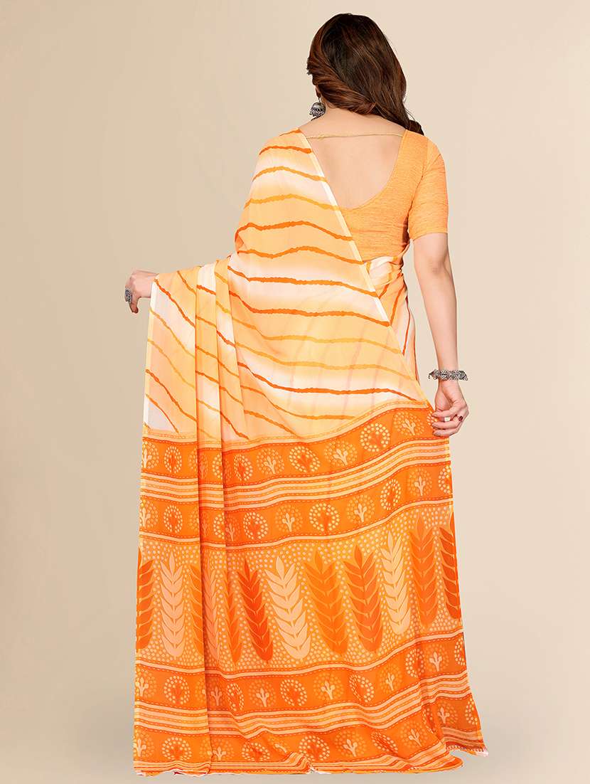 women printed casual wear saree with blouse - 22067705 - Standard Image - 3