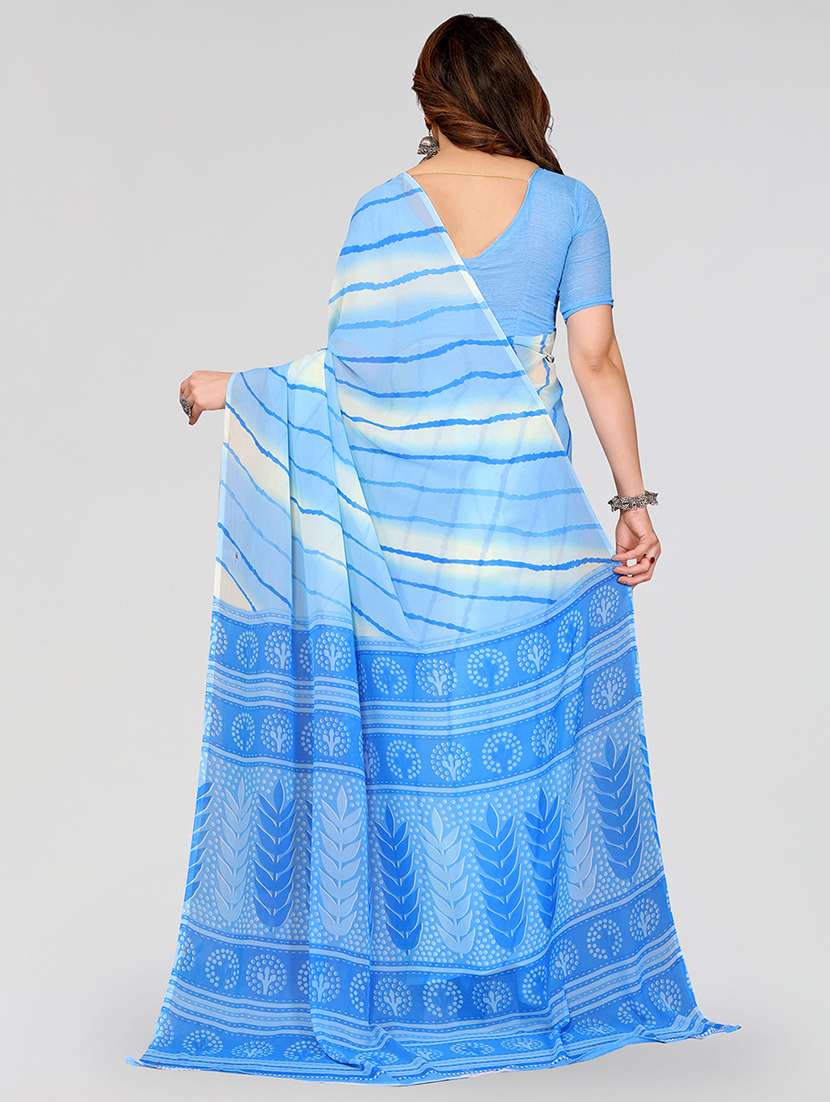 women printed casual wear saree with blouse - 22068000 -  Standard Image - 3