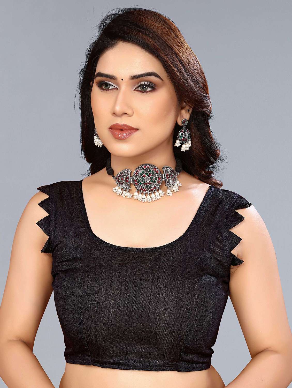 women ombre printed saree with blouse - 22068156 -  Standard Image - 5