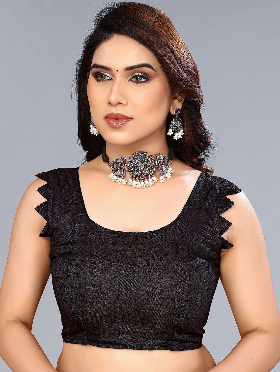 women ombre printed saree with blouse - 22068157 -  Standard Image - 5