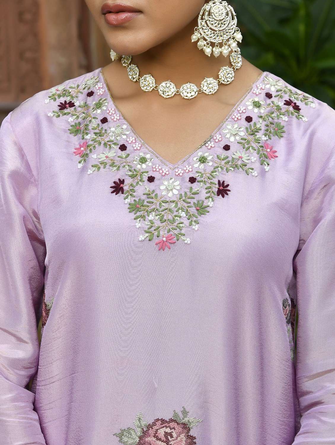 women three quarter sleeve kurta pant with dupatta set - 22068467 -  Standard Image - 5