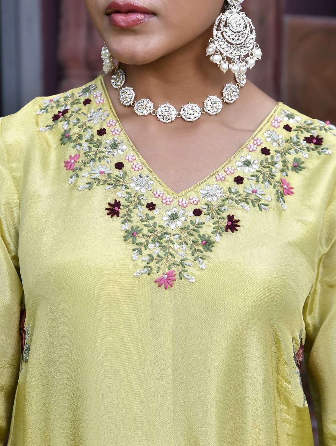 women three quarter sleeve kurta pant with dupatta set - 22068512 -  Standard Image - 5