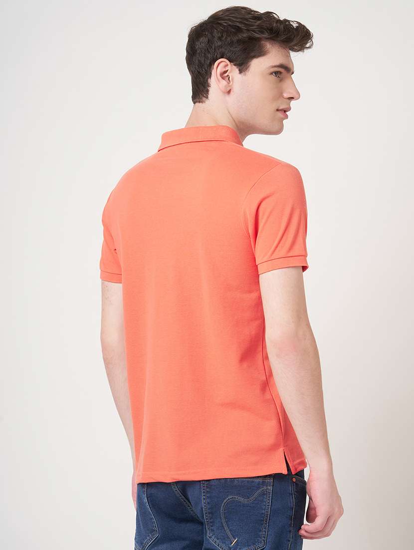 men solid short sleeve regular fit polo t-shirt - 22068576 -  Standard Image - 3