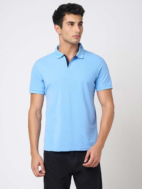 men solid short sleeve regular fit polo t-shirt - 22068577 -  Standard Image - 0