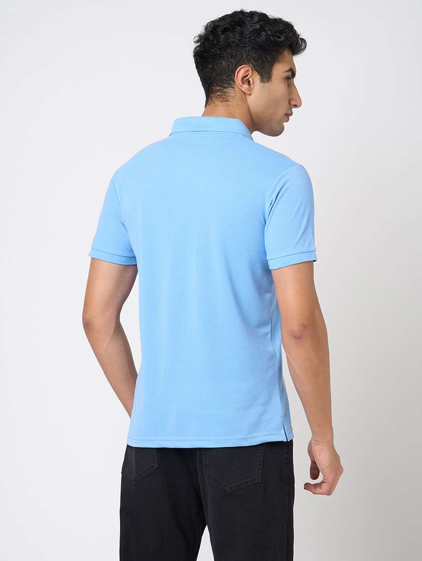 men solid short sleeve regular fit polo t-shirt - 22068577 -  Standard Image - 3