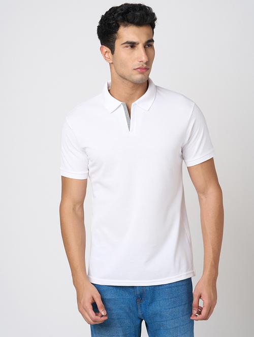 men solid short sleeve regular fit polo t-shirt - 22068578 -  Standard Image - 0