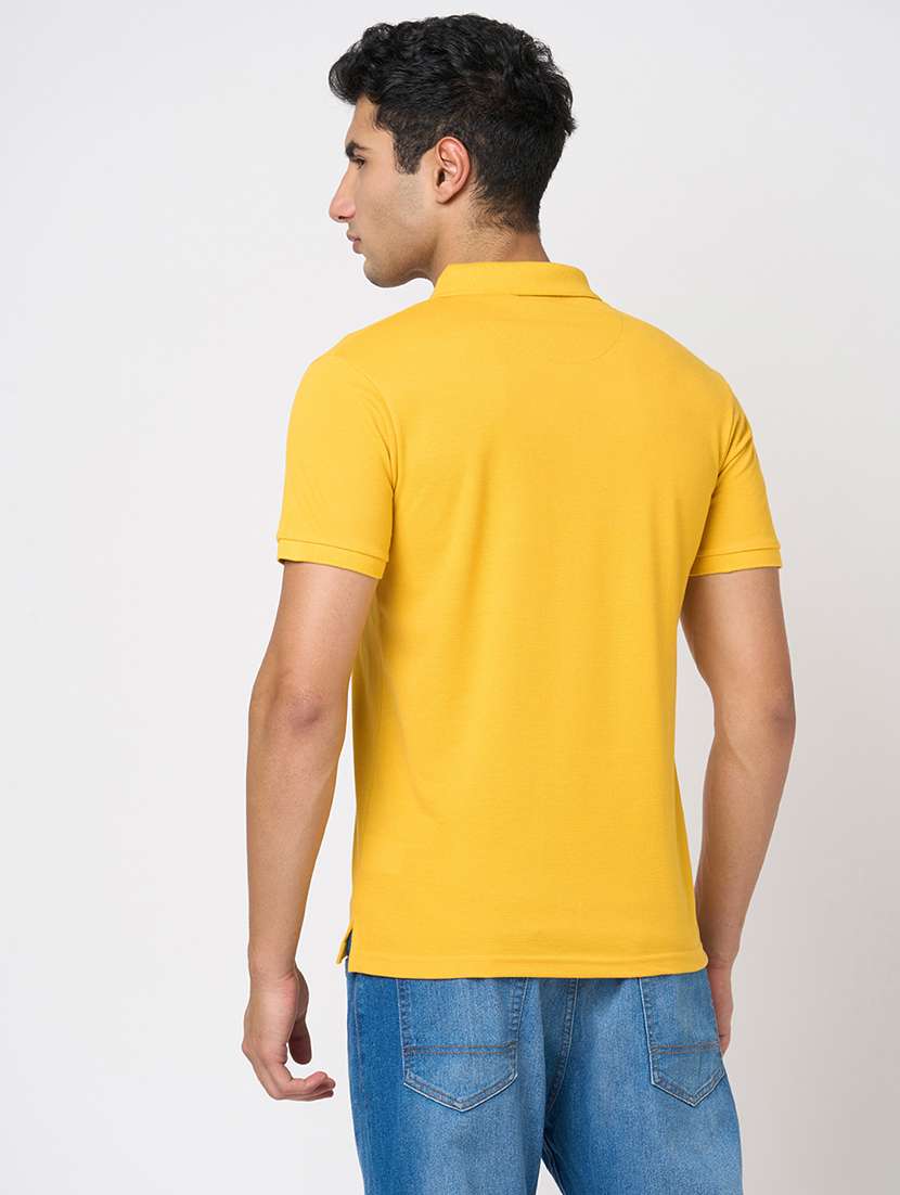 men solid short sleeve regular fit polo t-shirt - 22068581 -  Standard Image - 3