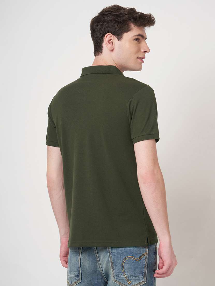 men solid short sleeve regular fit polo t-shirt - 22068585 -  Standard Image - 3