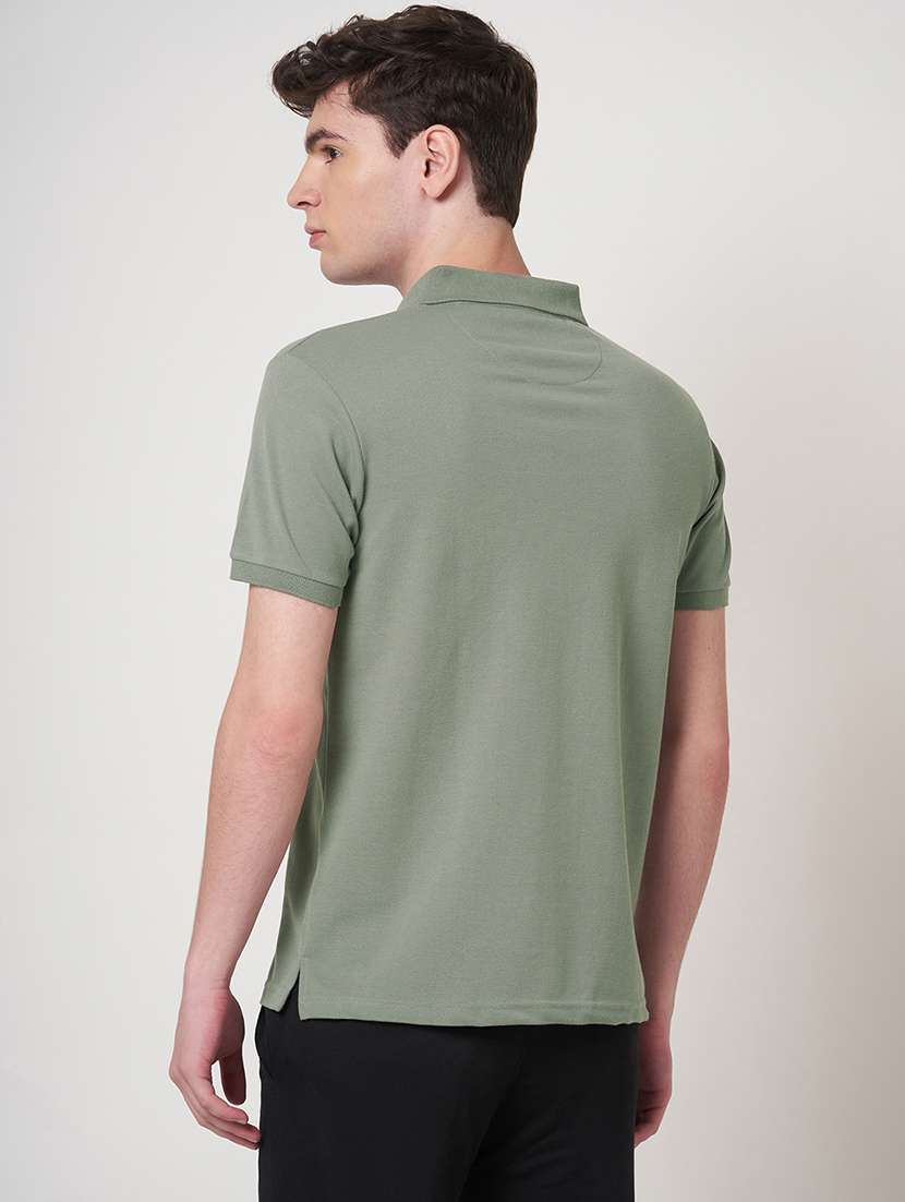 men solid short sleeve regular fit polo t-shirt - 22068589 -  Standard Image - 3