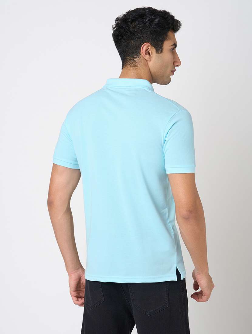 men solid short sleeve regular fit polo t-shirt - 22068592 -  Standard Image - 3