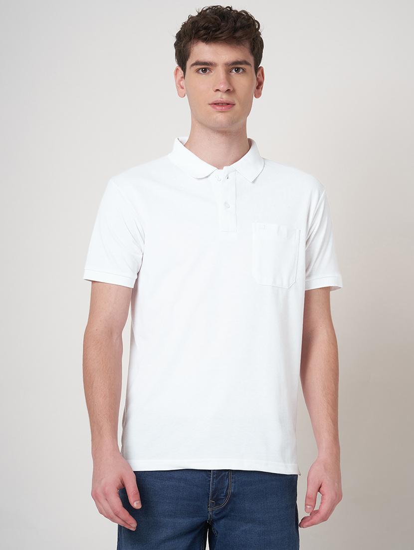 men solid short sleeve regular fit polo t-shirt