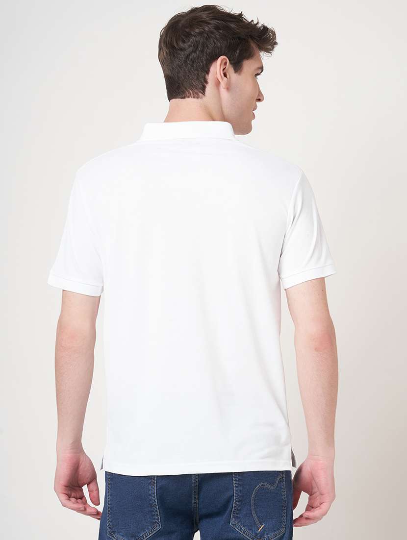 men solid short sleeve regular fit polo t-shirt - 22068594 - Standard Image - 3