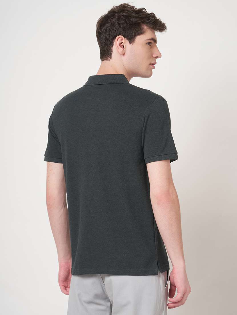 men solid short sleeve regular fit polo t-shirt - 22068599 -  Standard Image - 3
